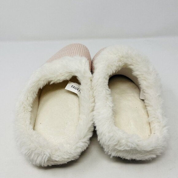 Isotoner Womens 8.5/9 Boxed Chenille Charlotte Hoodback Clog Slippers $40 125 - Picture 5 of 10